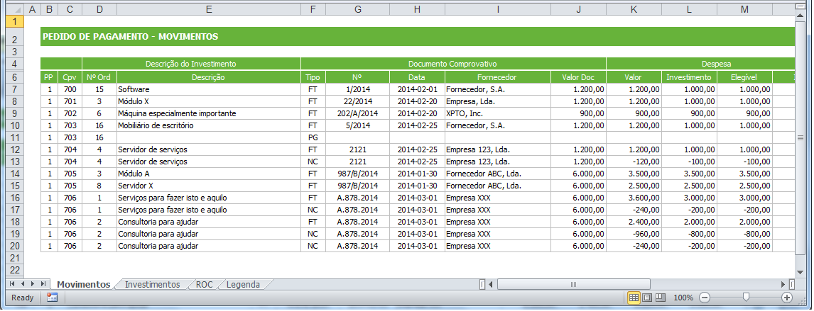 Exporta o E Importa o De Excel